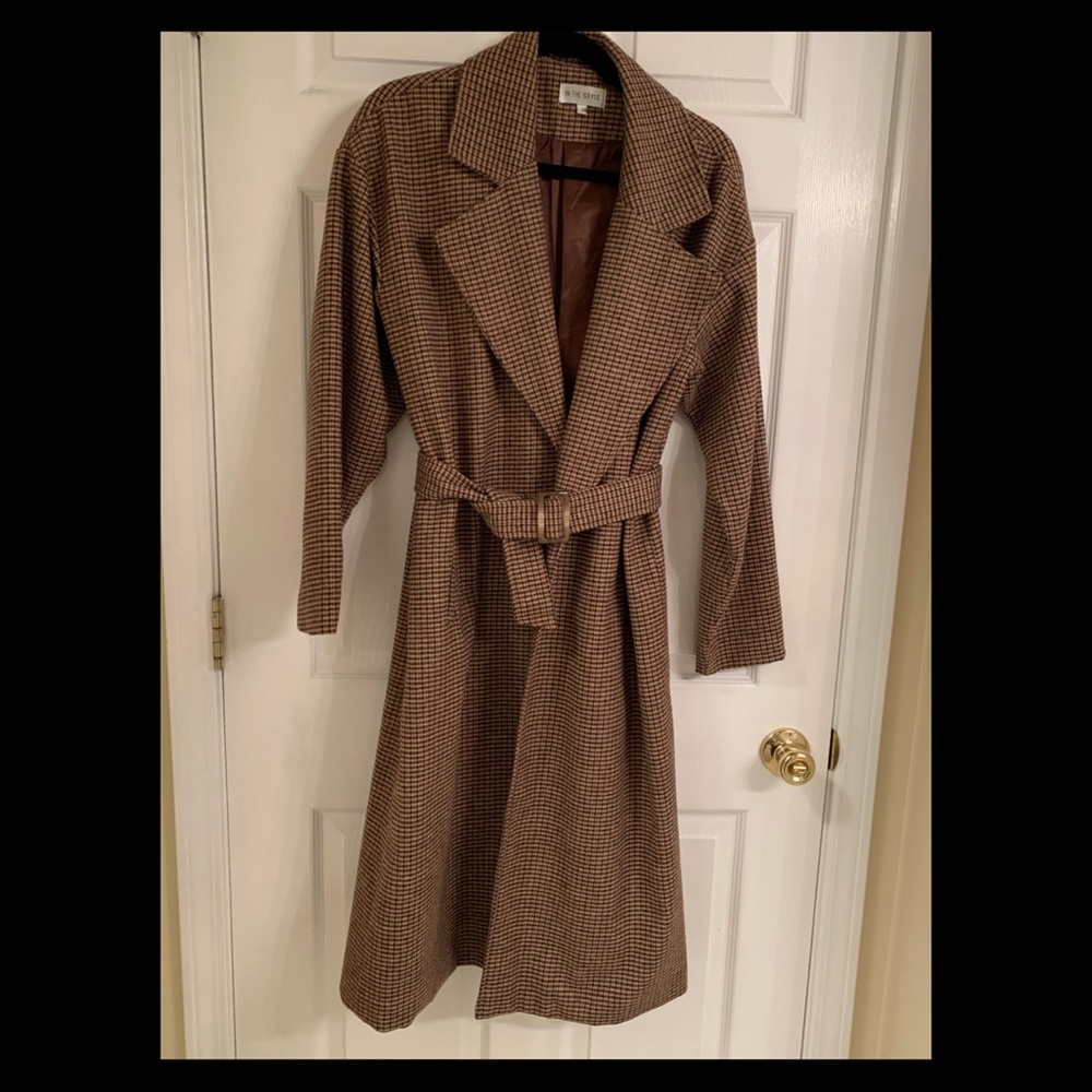 In The Style x Lorna Luxe Check Coat